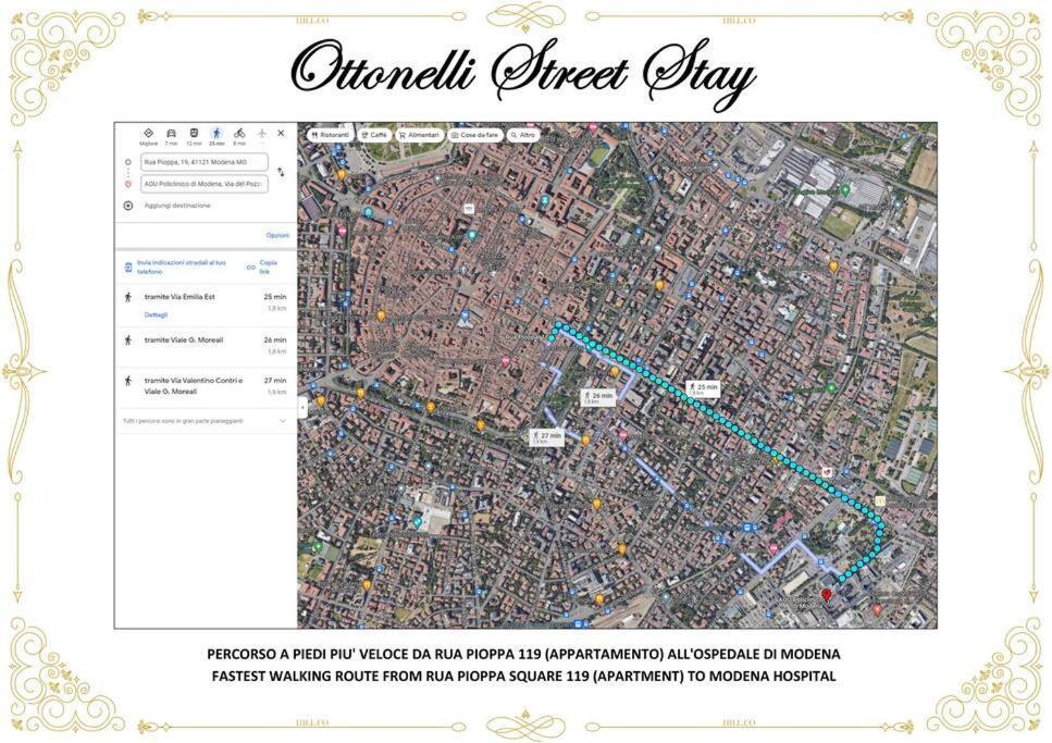 Ottonelli Street Stay- Wifi Fibra Free Tra Storchi & Centro Storico モデナ エクステリア 写真