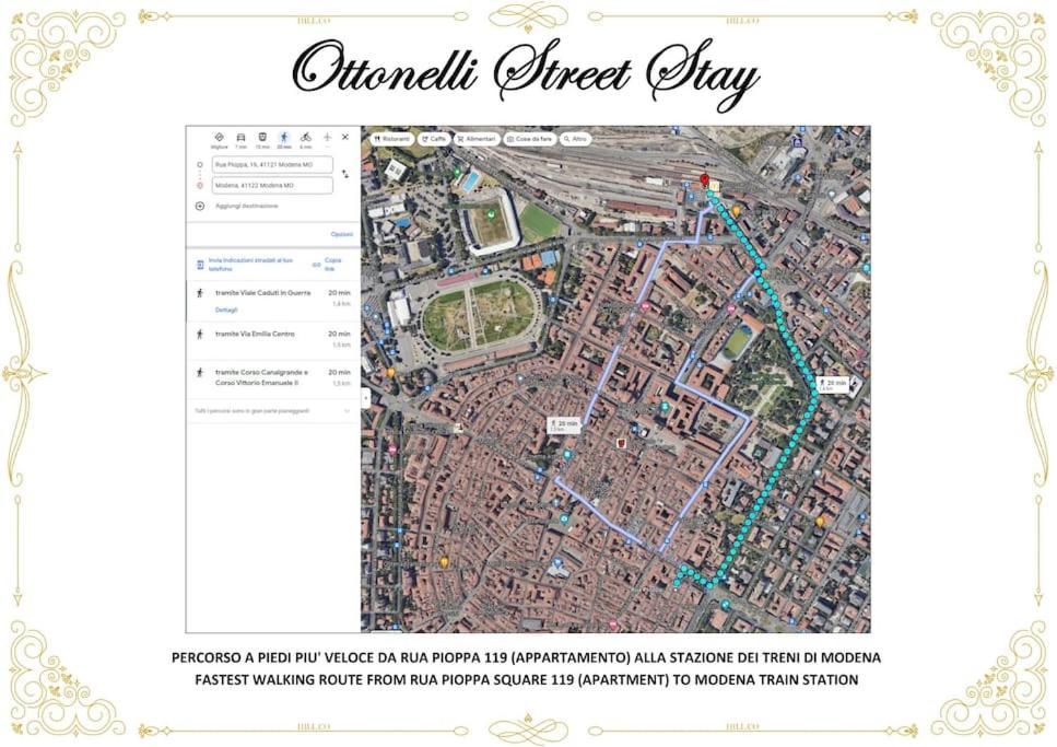 Ottonelli Street Stay- Wifi Fibra Free Tra Storchi & Centro Storico モデナ エクステリア 写真