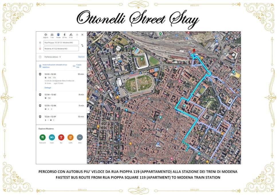 Ottonelli Street Stay- Wifi Fibra Free Tra Storchi & Centro Storico モデナ エクステリア 写真